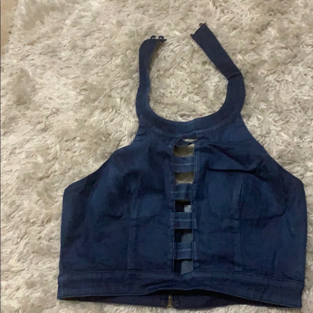 new blue crop tops